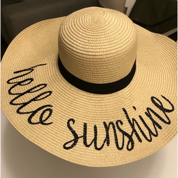Hello Sunshine beach hat for women - Picture 1 of 5